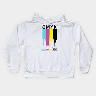 CMYK Drip and Splash Kids Hoodie